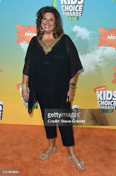 Dance instructor Abby Lee Miller attends Nickelodeon's 2016 Kids' Choice Awards at The Forum on March 12, 2016 in Inglewood, California.