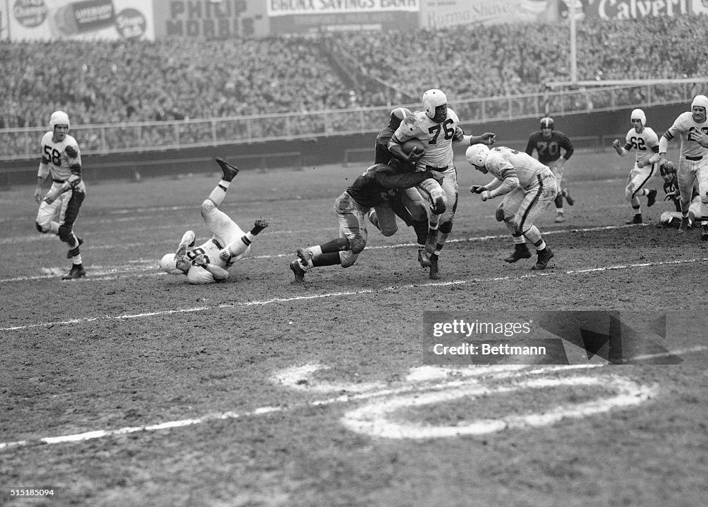 Marion Motley Tackled