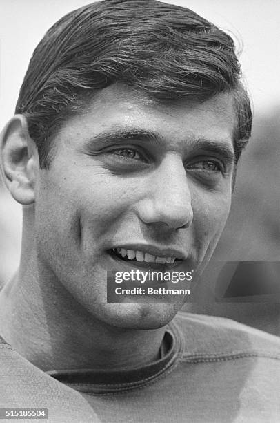 Joe Namath at training camp for the New York Jets.