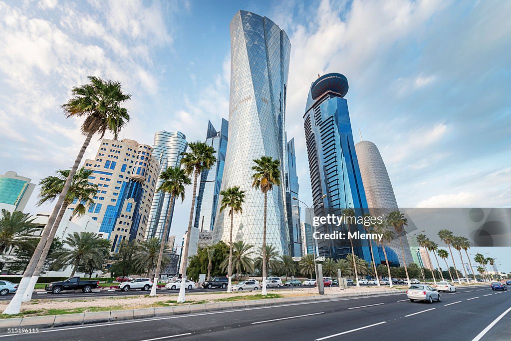 La Corniche de Doha, au Qatar