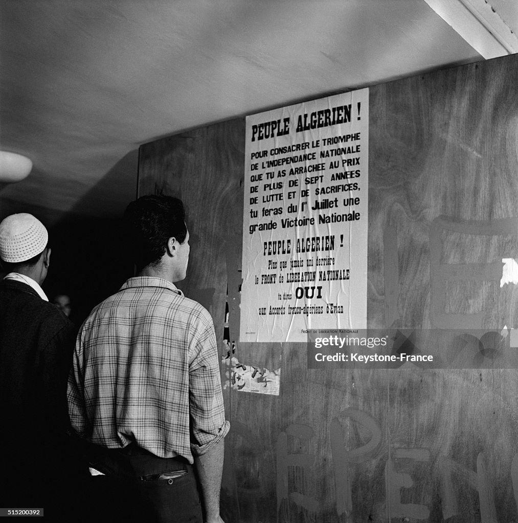 Algerian People Vote For The Self Determination Of Algeria, in... News