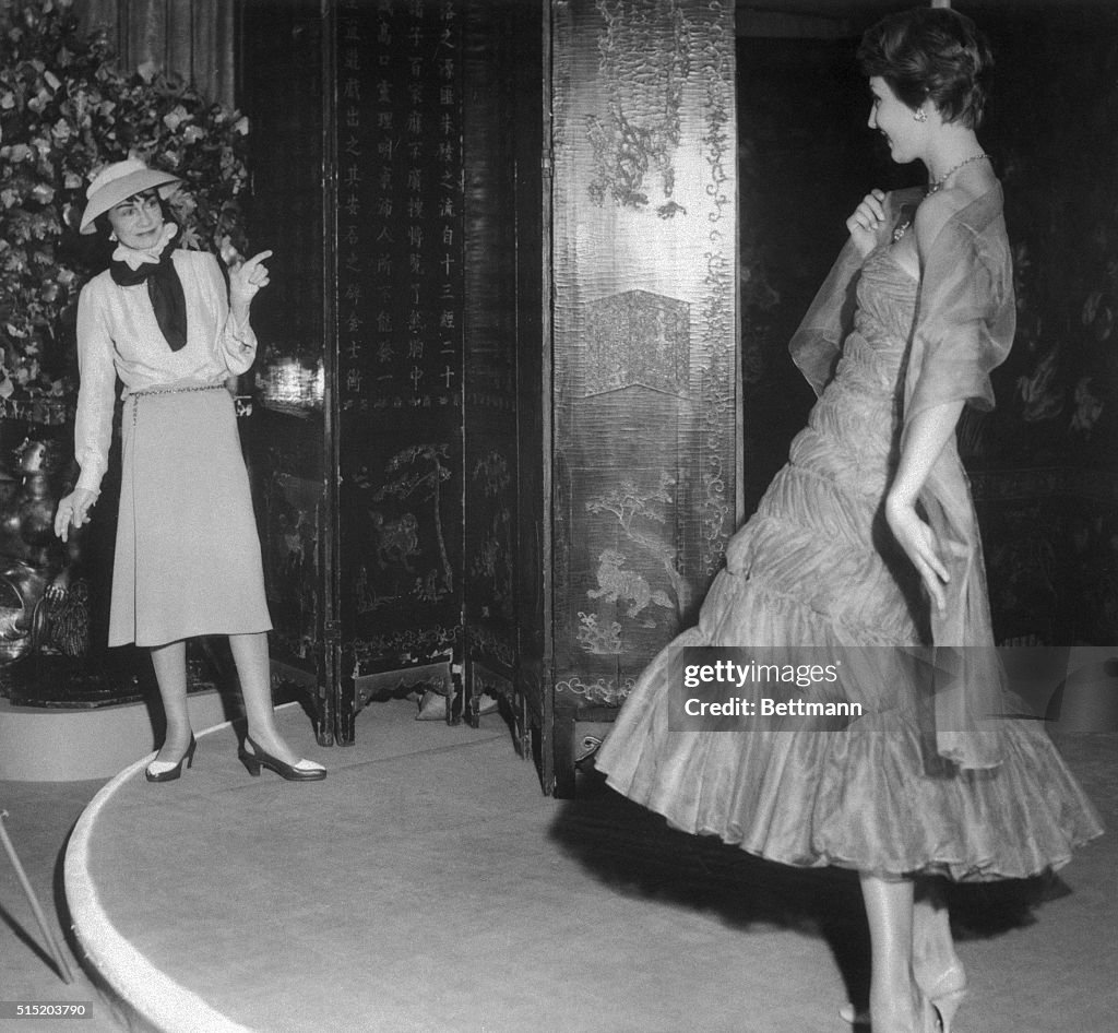 Coco Chanel Shows Newly-Designed Dress