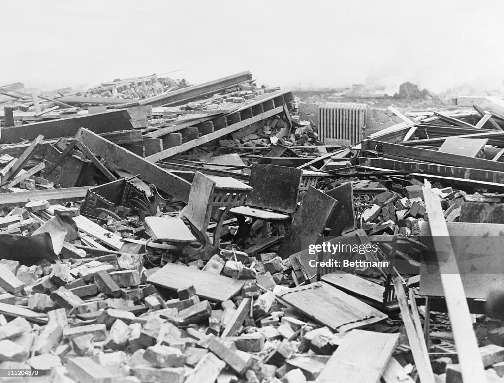 Schoolroom Destroyed By Tornado