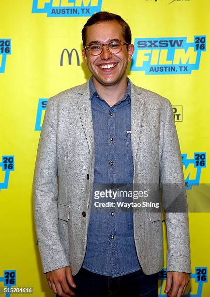 Writer/director Chadd Harbold attends the premiere of "Long Nights Short Mornings" during the 2016 SXSW Music, Film + Interactive Festival at Alamo...