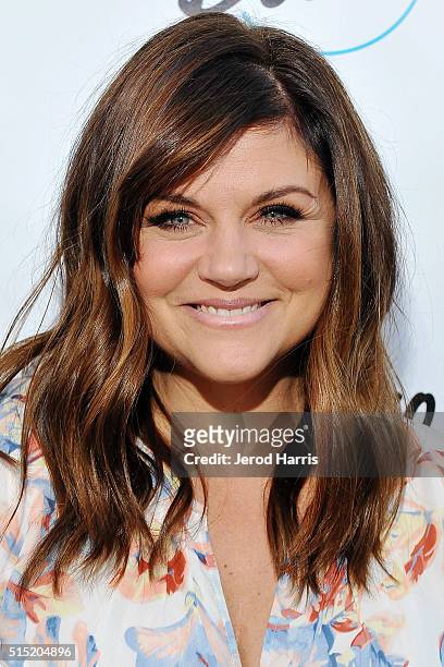 Actress Tiffani Thiessen hosts the Grand Opening of Bowlero on March 12, 2016 in Woodland Hills, California.