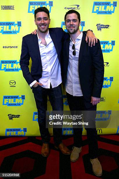 Producer Dan Berk and Producer Robert Olsen attend the premiere of "Long Nights Short Mornings" during the 2016 SXSW Music, Film + Interactive...