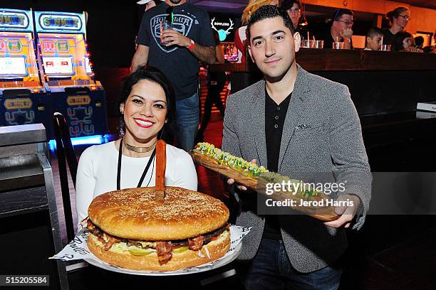 General view of the atmosphere at the Grand Opening of Bowlero on March 12, 2016 in Woodland Hills, California.