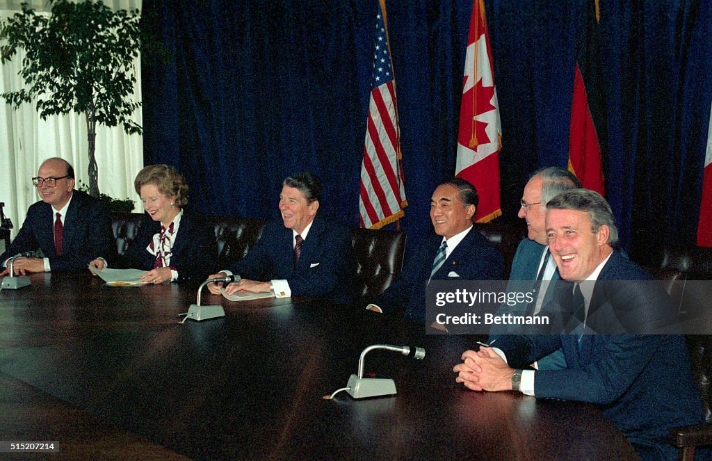Ronald Reagan with Political Leaders