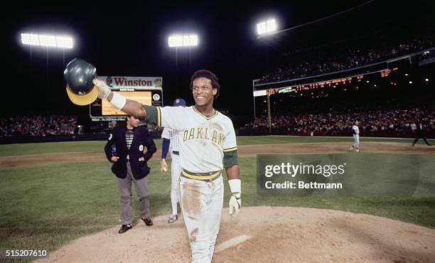Oakland Athletics baseball player Rickey Henderson broke Lou Brock's record for bases stolen in this game against the Milwaukee Brewers. The record...