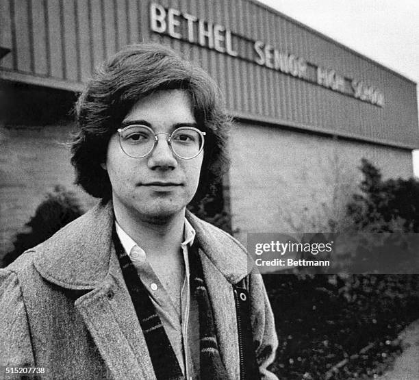 Matthew Fraser stands in front of his high school, which challenged his right to give a sexually titillating nominating speech in 1983. The Supreme...