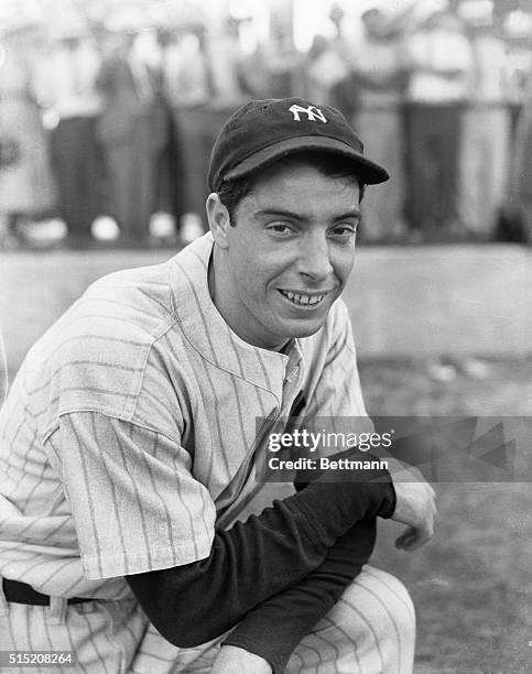 Joe DiMaggio, New York Yankees outfielder.