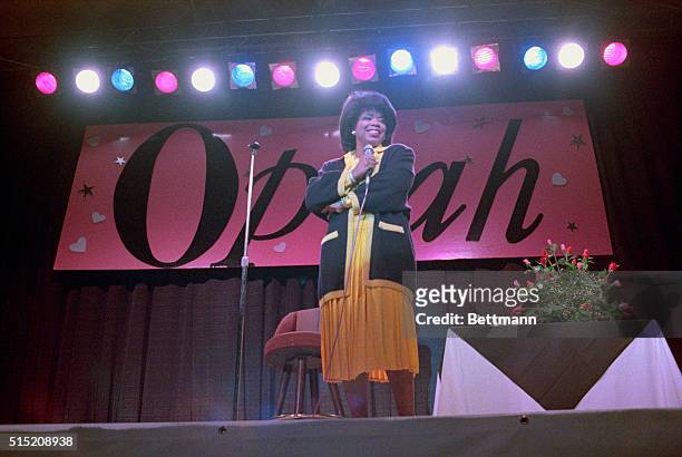 Denver: Popular talk show host Oprah Winfrey entertains the crowd at a benefit in Denver with anecdotes about some of the guests on her daytime show....