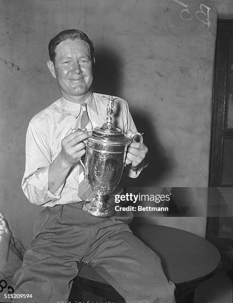 June 11, 1939-The Playoff Of National Open Golf Campionship Is Played On The Spring Millcourse Of The Philadelphia Country Club-Byron Nelson with the...