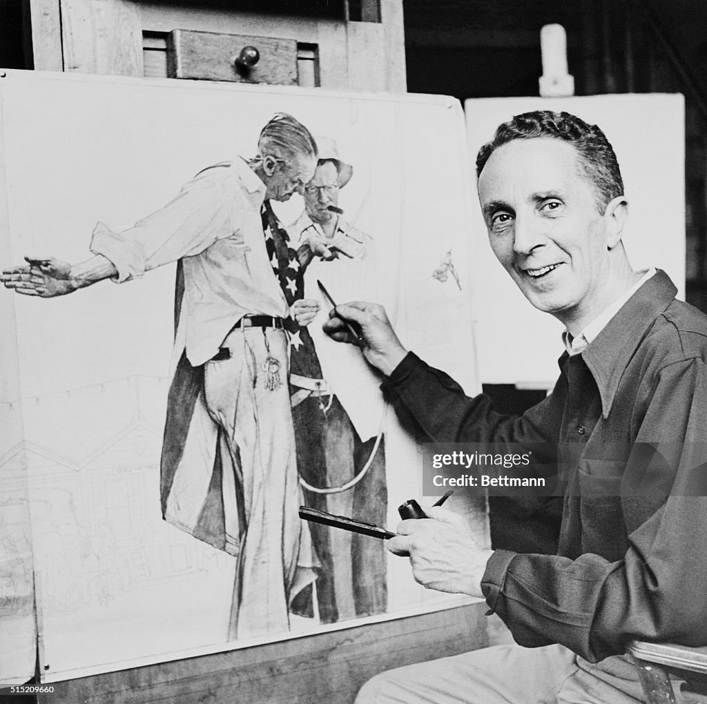 Norman Rockwell Painting