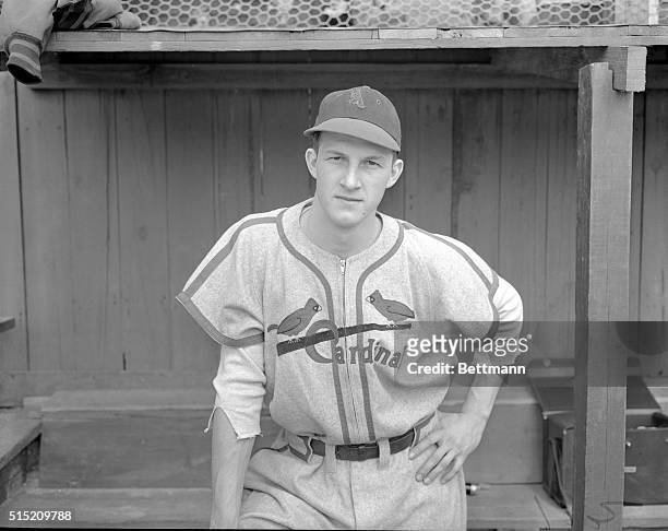 Stanley Musial Outfielder for Cardinals Posing in Uniform