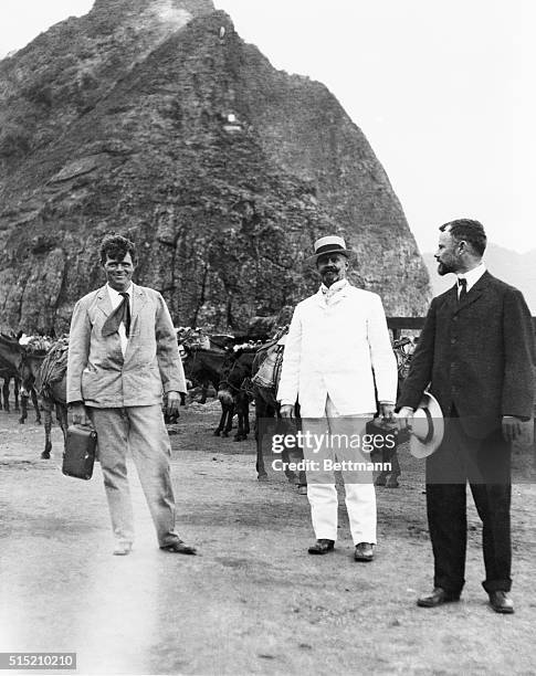 Jack London in Hawaii or Panama, photo ca. 1911.
