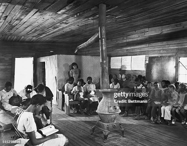 Georgia: One teacher, Negro school in the backwoods of Georgia.