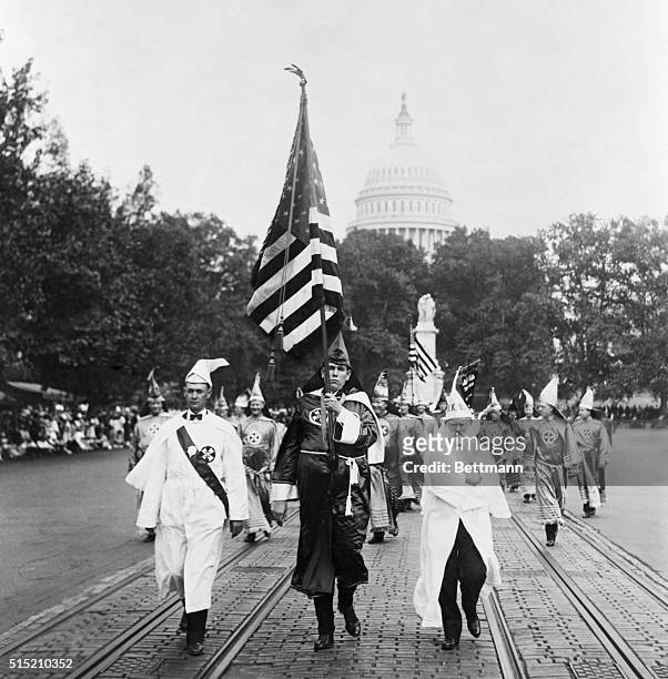 Washington, DC: Ku Klux Klan parade in Washington. Photograph, Sept 17, 1926.