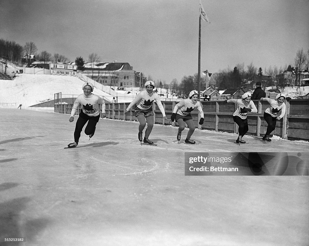 Canadian Women Speed Skating Team