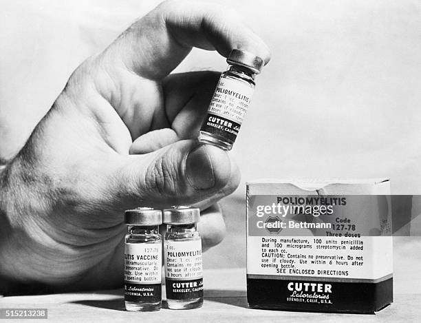 New York, NY-A broad search is on by City Health Inspectors for anti-Polio vaccine pakcages from the Cutter Laboratories, Berkeley, CA.This package...