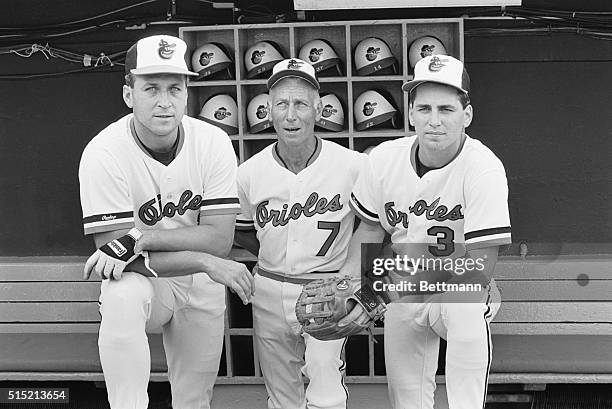 The Baltimore Orioles became the first team in Major League history to have a father manage his two sons as Orioles' manager. Cal Ripken, Sr. Is...