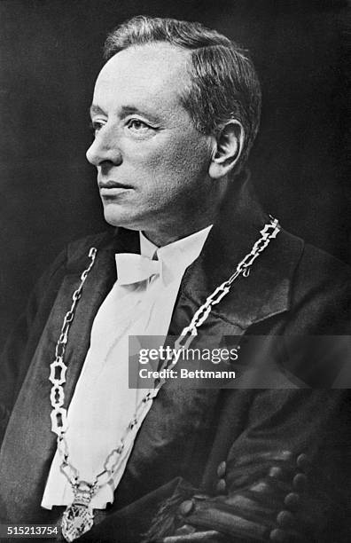 Stockholm, Sweden- Portrait of Dr. Fritz Zernike of the Netherlands, winner of the Nobel Prize in physics. The winners, in addition to the honors...