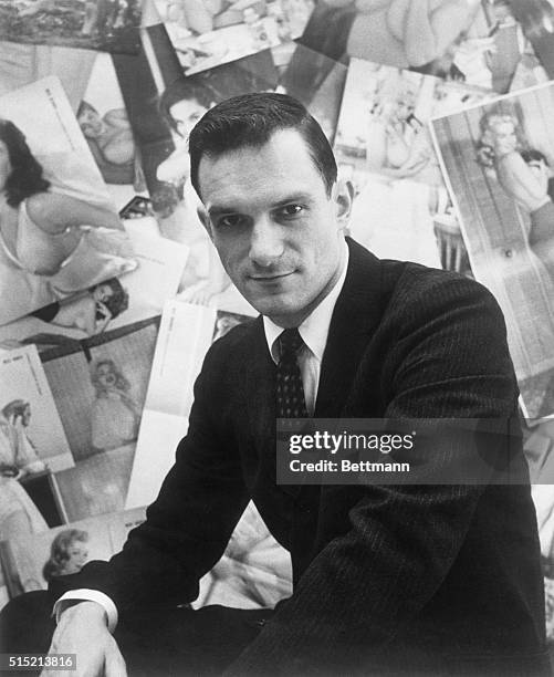 Portrait of Hugh Hefner, publisher, 'Playboy.'