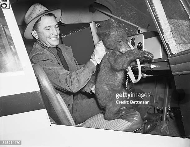 Washington, D.C.- Smokey, 3-month-old black bear cub who survived a fire in Lincoln National Forest, New Mexico, arrives in Washington by special...