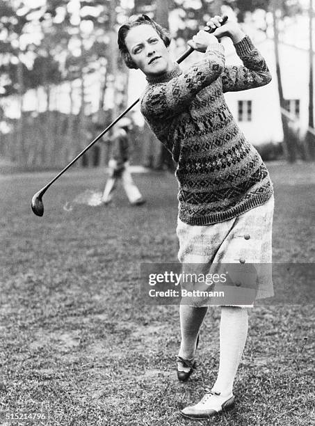 Pebble Beach, CA- Mrs. Miriam Burns Horn of Kansas City, holder of the National Women's Golf Championship, shot a 74 four strokes under par and the...