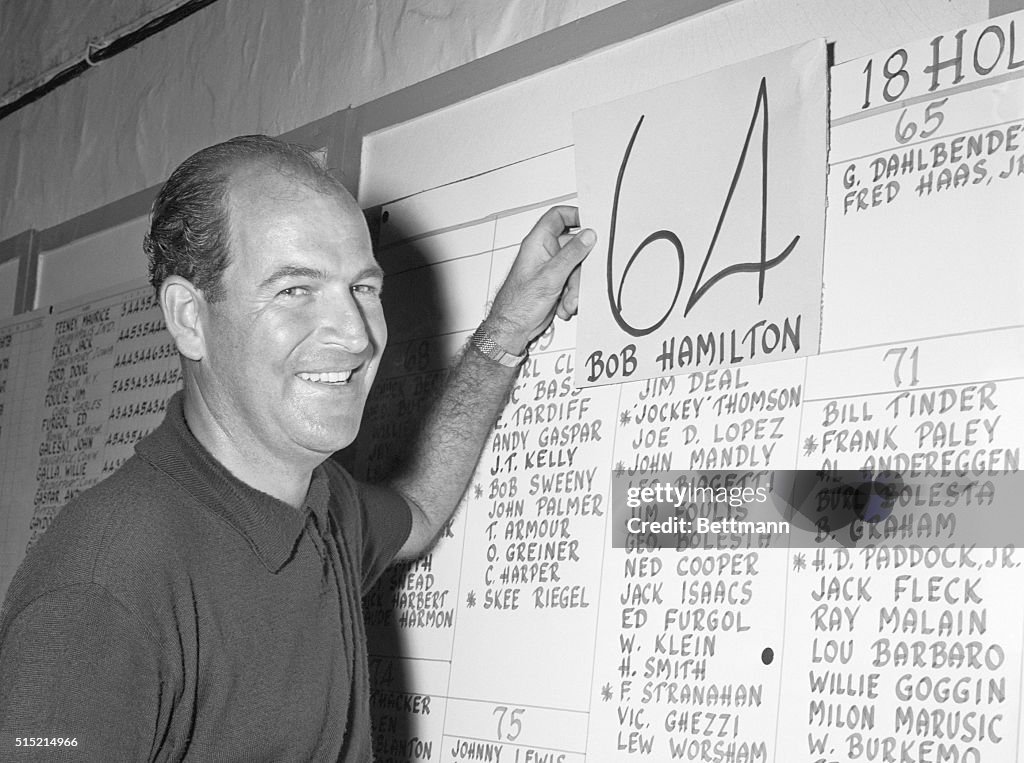 Bob Hamilton Posting Score in Miami Open