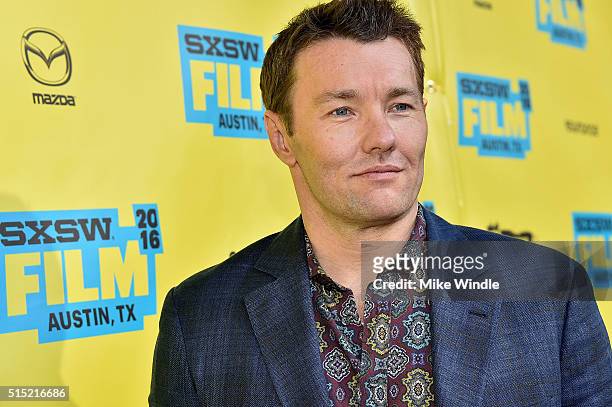Actor Joel Edgerton attends the screening of "Midnight Special" during the 2016 SXSW Music, Film + Interactive Festival at Paramount Theatre on March...