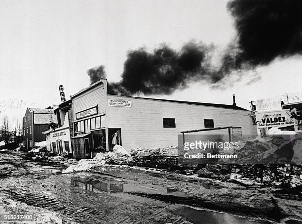 Valdez, Alaska-With its waterfront destroyed by tidal wave and most of the remaining city ravaged by fire, this city was one of the hardest hit by...