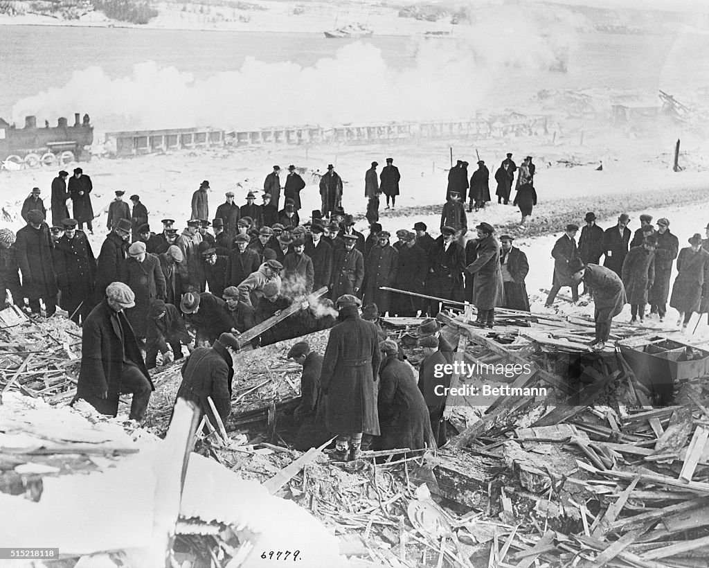 Searching The Ruins At Halifax Explosion