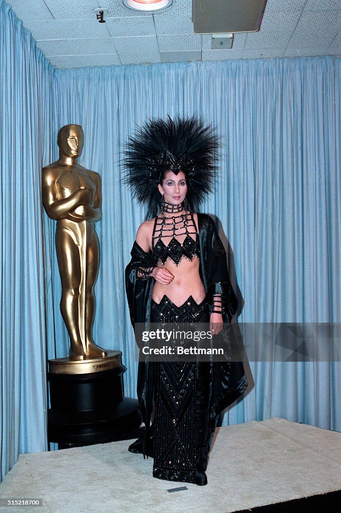 Cher Backstage at Academy Awards