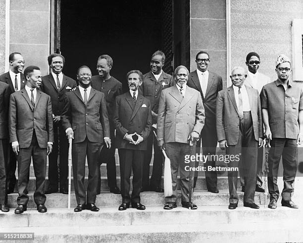 Kampala, Uganda- The heads of state and the leaders of governments of East and Central Africa are pictured prior to the opening of their summit...