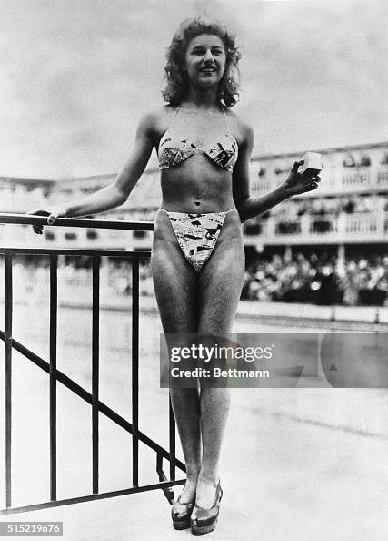 Woman Modeling the First Bikini Woman Modeling the First Bikini