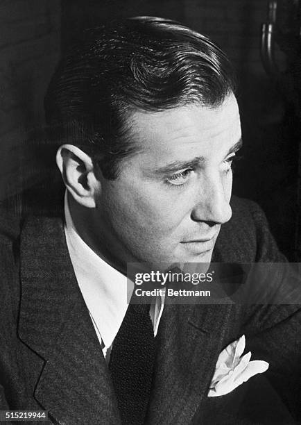 Gangster and playboy Benjamin "Bugsy" Siegel at the Los Angeles County Jail following his surrender on a grand jury indictment charging him with...