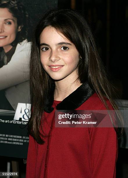 Actress Vanessa Marano attends the A&E Premiere of "The Brooke Ellison Story" on October 20, 2004 in New York City.