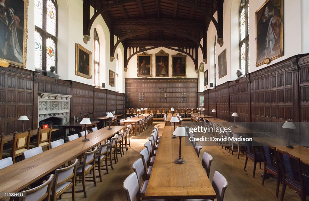 Dining Hall, Magdalen College, Oxford.