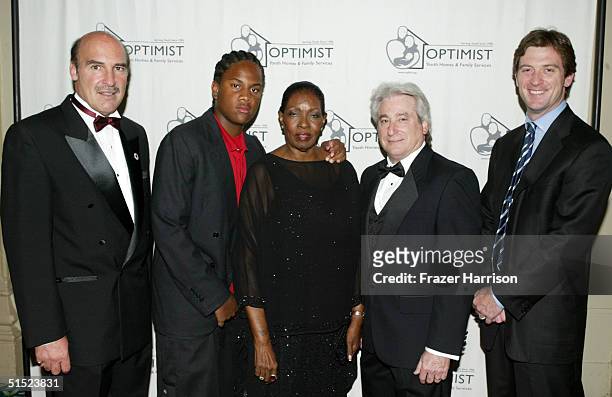 Executive Director Silvio John Orlando, Oliver Saunders, Marie Claire Beauvais, Honorable Michael Nash and Mike Nilon, husband to honoree Garcelle...