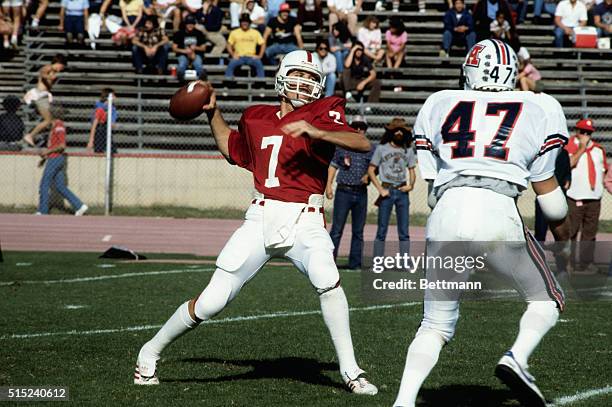 The steady arm of Stanford University's John Elway has put him in the running for Heisman Trophy winner this year. Elway excels in offensive and...