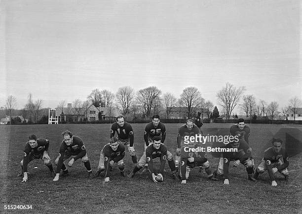 The Washington Redskins, who will play the New York Football Giants for the Eastern Professional championship in the Polo Grounds, New York City,...