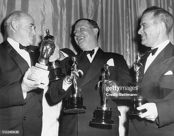 It was the best night of their lives when this trio received four golden "Oscars" and a special award for work in "The Best Years of Our Lives" at...