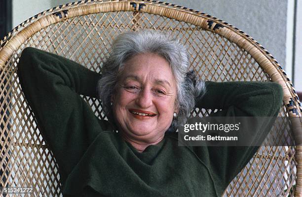 Betty Friedan, a leading feminist activist and author of The Feminine Mystique, during an interview.