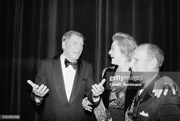 New York, New York: Burt Lancaster , Lauren Bacall and Hume Cronin were on hand as fellow actor Kirk Douglas was honored April 7th at a fund-raiser...