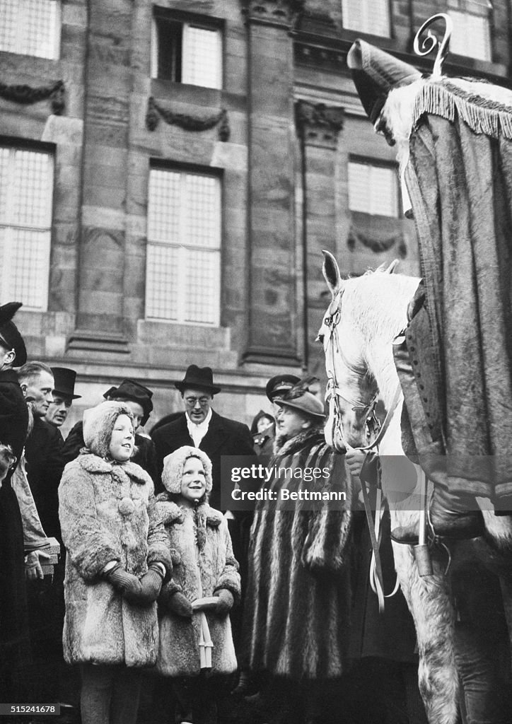 The Netherlands Royal Family with Santa Claus