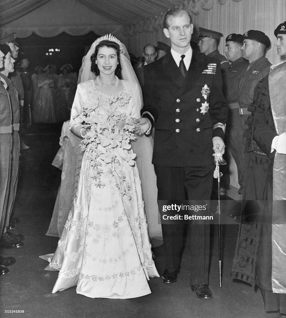 Princess Elizabeth and Prince Philip Just Married