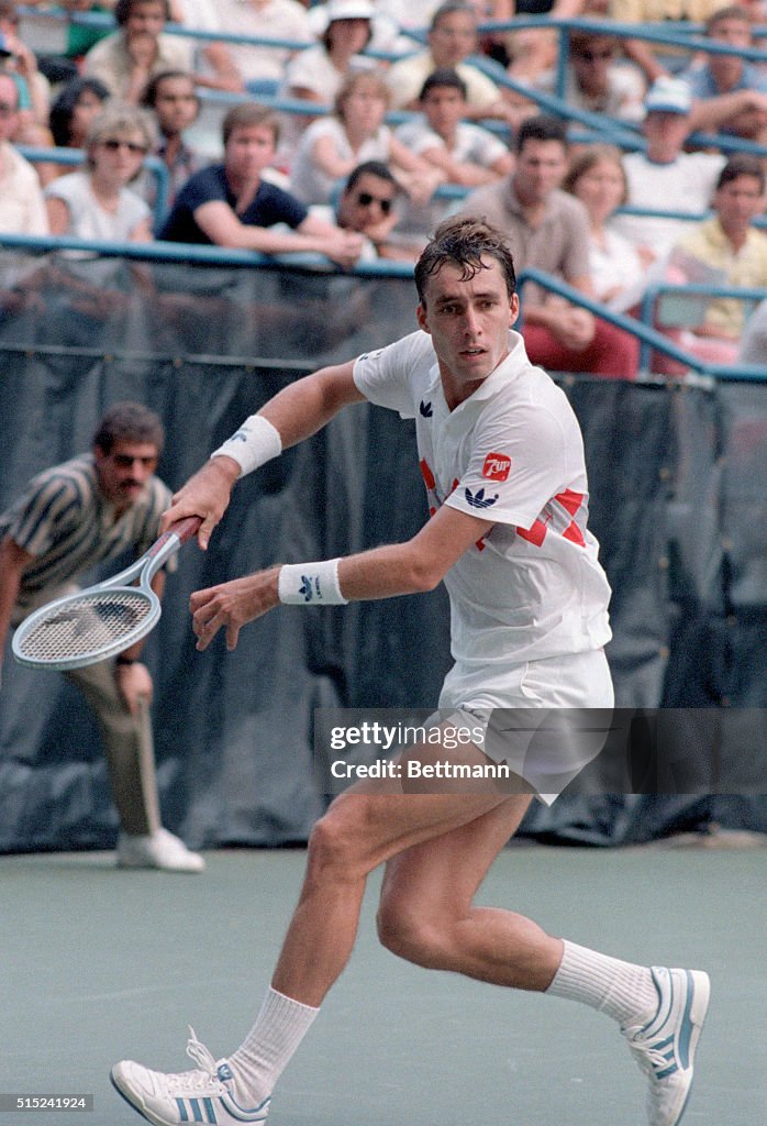 Ivan Lendl in Tennis Action