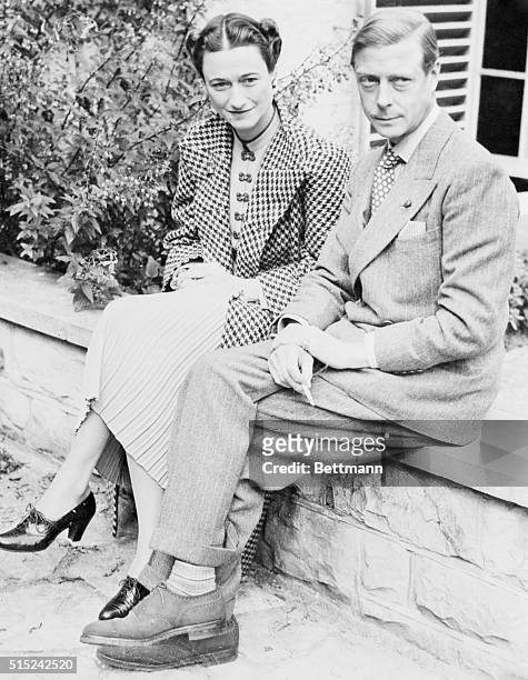 After an absence from England of nearly three years, the Duke of Windsor is pictured above on his return to his homeland with his American-born...