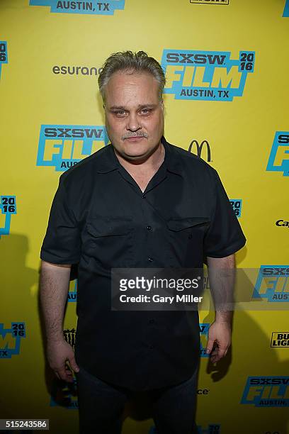 Tommy Nohilly attends the premiere of "In A Valley of Violence" at the State Theater during the South by Southwest Film Festival on March 12, 2016 in...